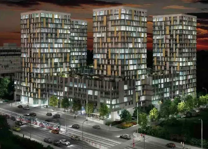 Garden Tower - 8 Min Do Centra, Garaz Apartman