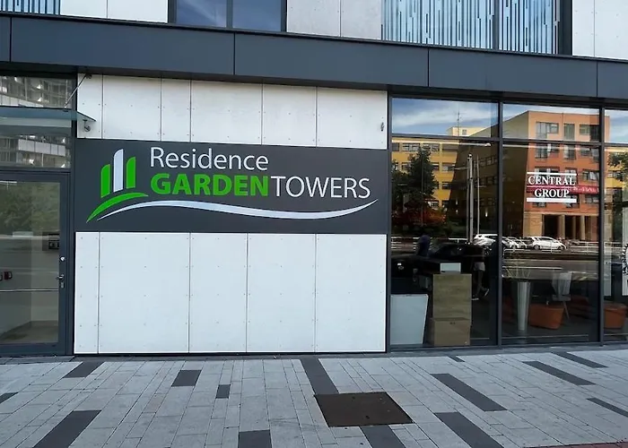 Garden Tower - 8 Min Do Centra, Garaz Apartman *